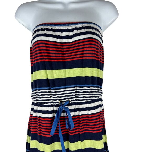 Tommy Hilfiger Strapless Striped Maxi Dress Size S Cotton & Modal Blend - Picture 7 of 7